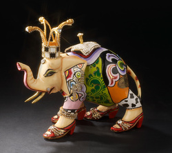 Handbemalter Tierfigur Animal Collektion Elefant Juliana 22 cm